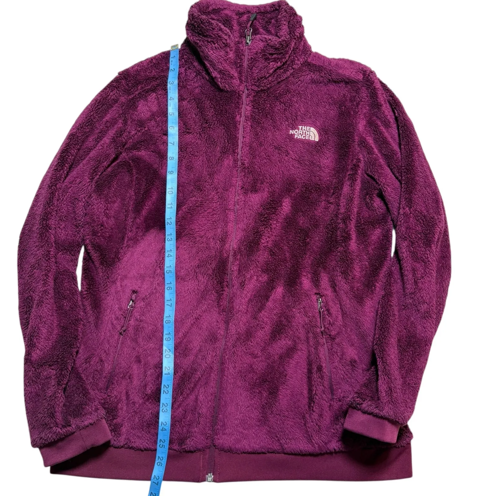 The North Face Osito Fleece Jacket Fuchsia Pink/Purple Womens Large Zip Cozy - Image 5