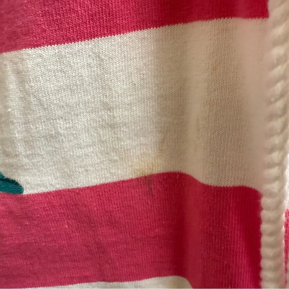 Juicy Couture Pink White Striped Embroidered Dress Rugby Heavy Cotton Size M - Image 5