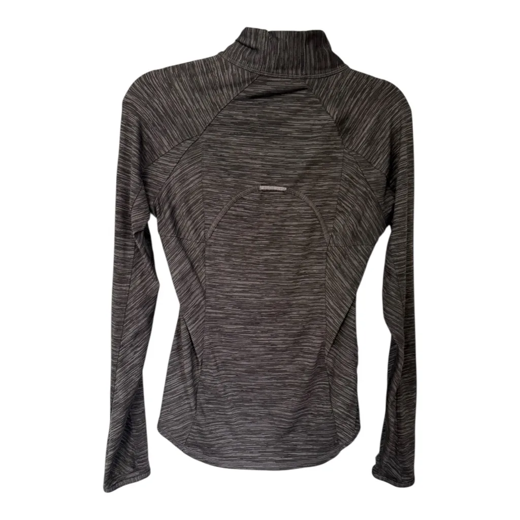 Athleta Mendoza Half Zip Pullover Long Sleeve Top Size Small – Space Dye Grey - Image 2