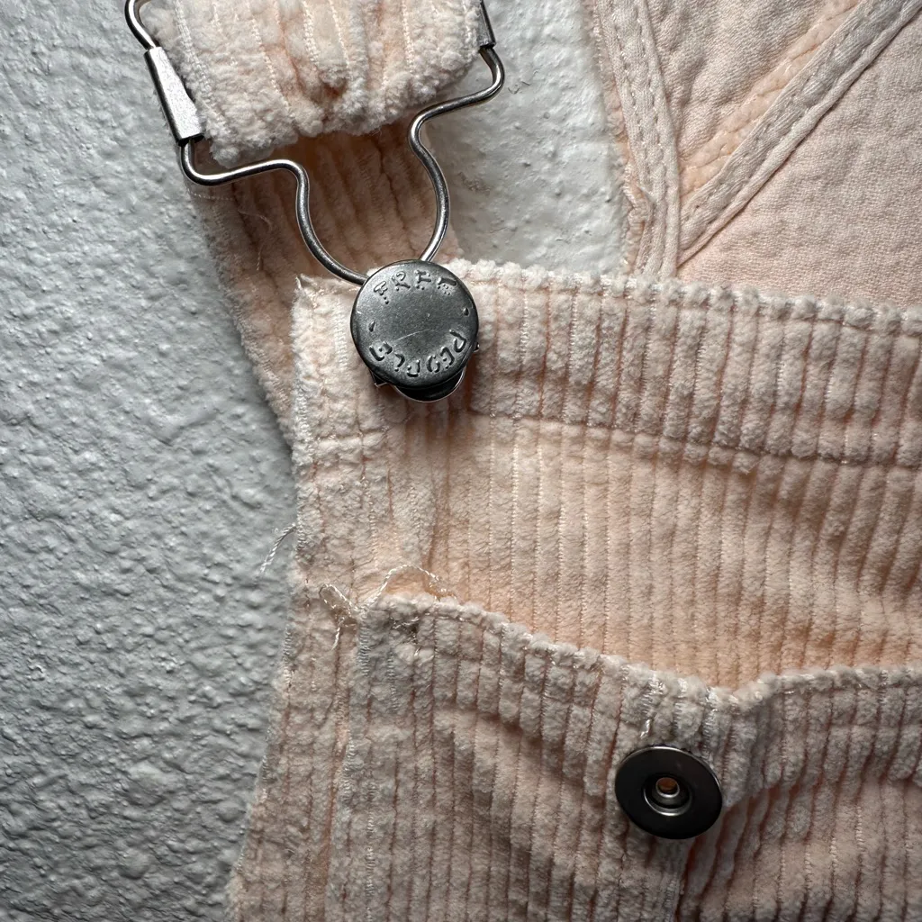 We The Free Beige Corduroy Overalls - Image 3