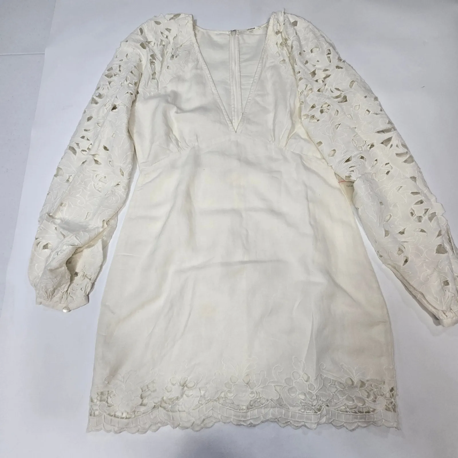 Tularosa Liz Mini Dress in White Large - Image 4