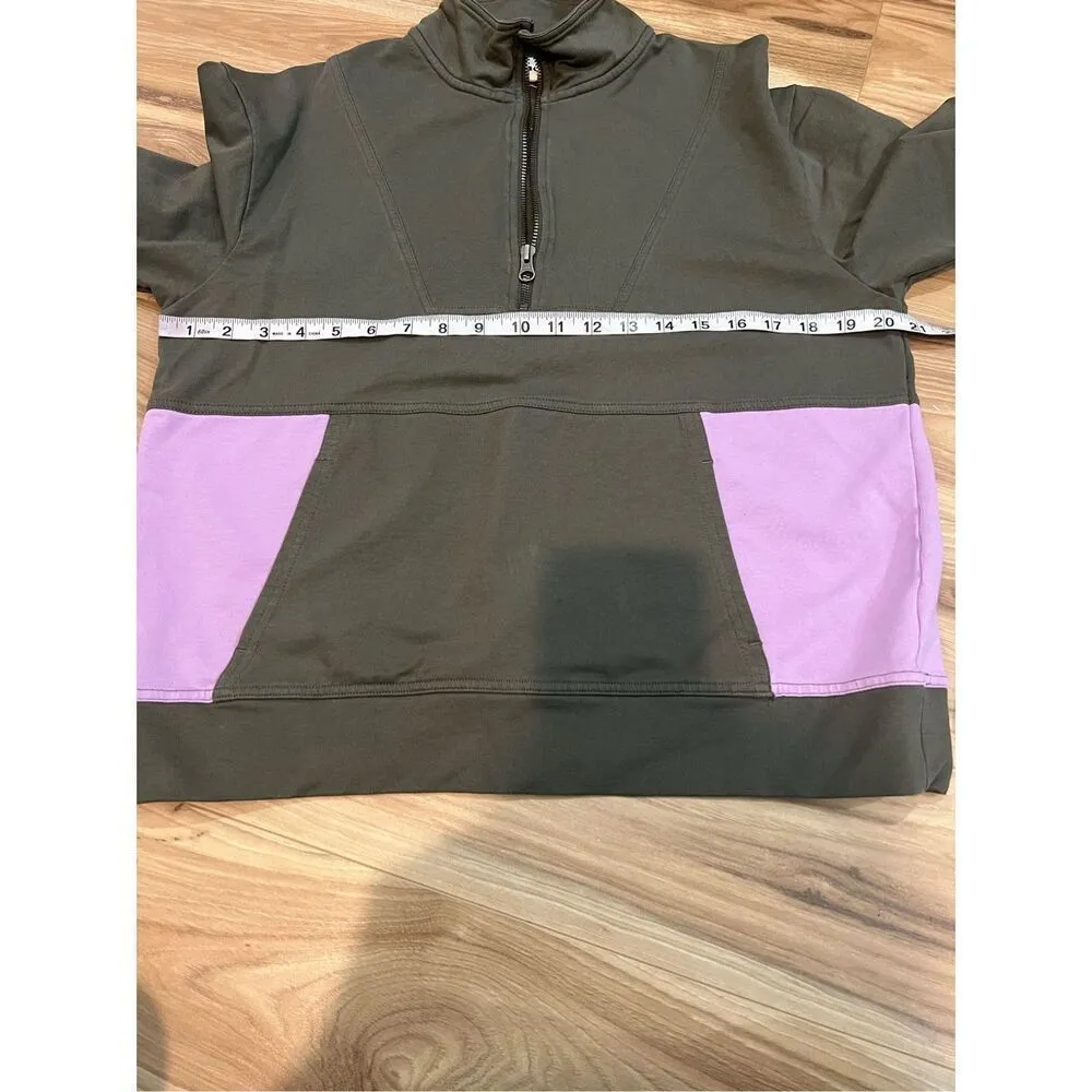 Pact sweatshirt organic cotton sz M Green Size M - Image 6