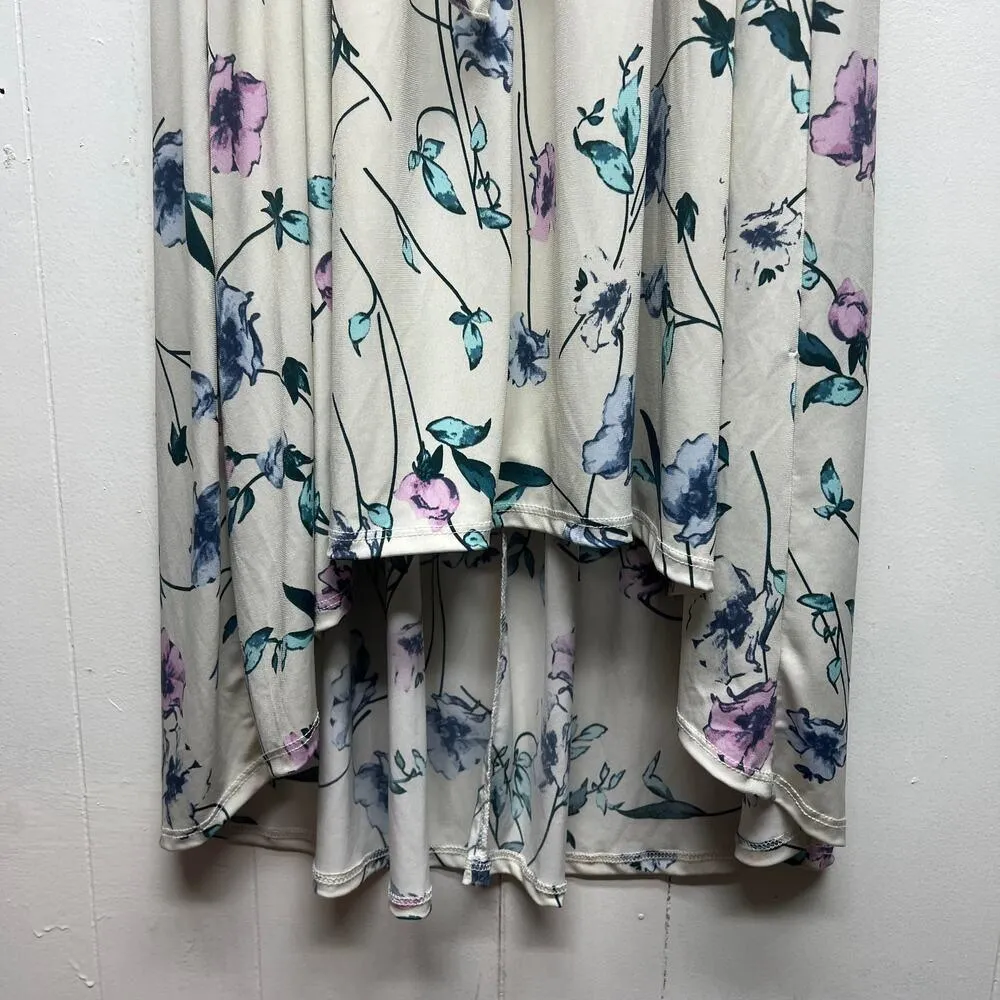 Pink Blush Faux Wrap Short Sleeve Women's Maxi Floral Dress Size L/XL Size L - Image 5