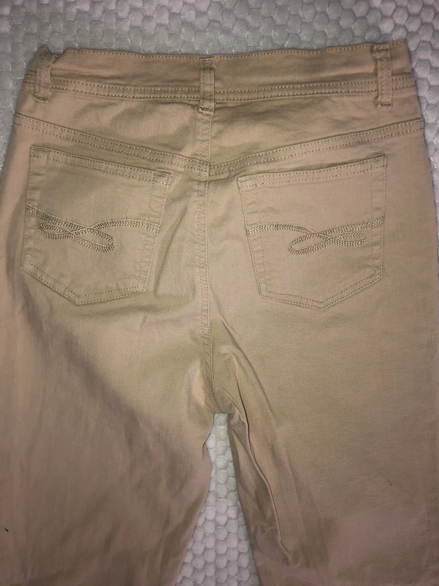 Beige Skinny Jeans Tan Size 6P - Image 4