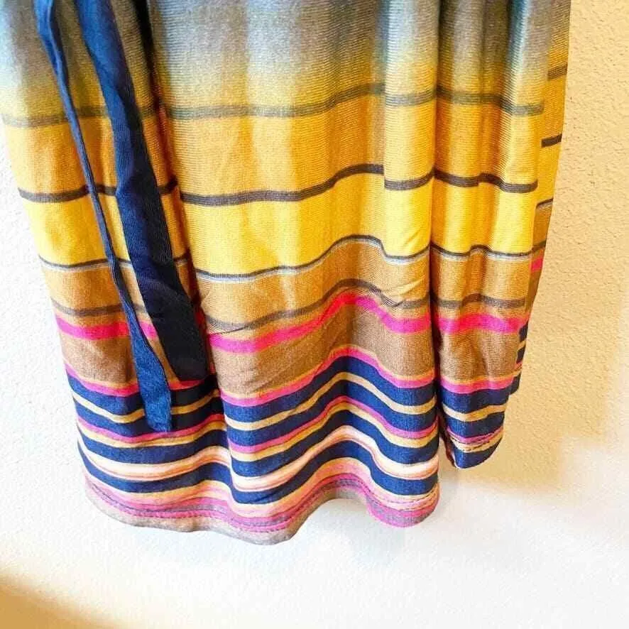 LAMade Colorful Striped Long Sleeve Dress‎ Womens Size S - Image 7