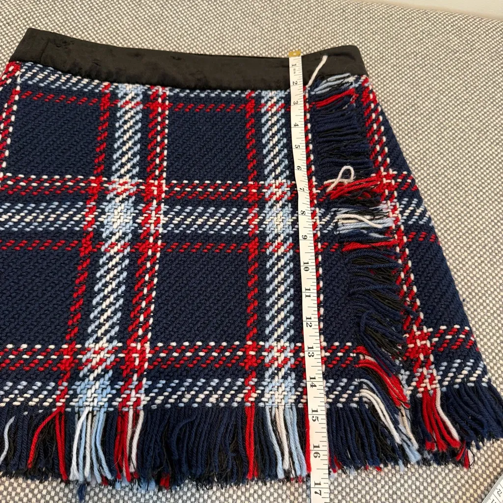 J.O.A. Plaid Fringe Skirt in size S - Image 11