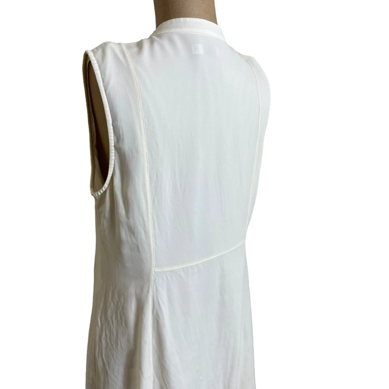 Vince  Mini Dress Cream Silk - Image 5