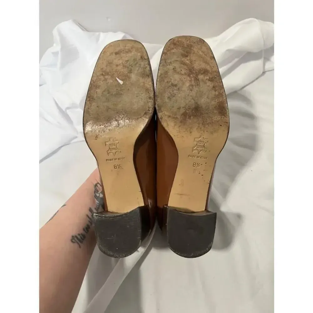 Vintage Talbots Brown Leather‎ Heels - Image 5
