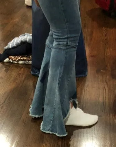 Funky Soul Flare Jeans Blue Size 26 - Image 2