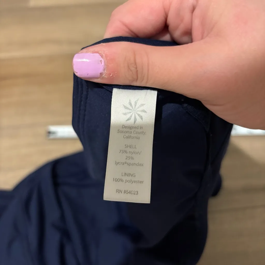 ATHLETA Sweet Sport Swim Skort Navy Blue Size XL‎ - Image 4