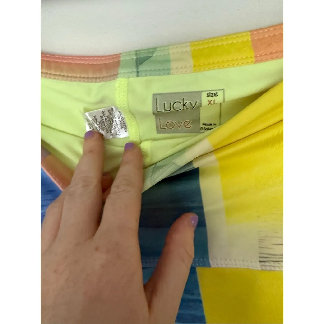 Lucky in Love Women’s XL Patterned Skort Sporty Athleisure Athletic Ruffle - Image 2