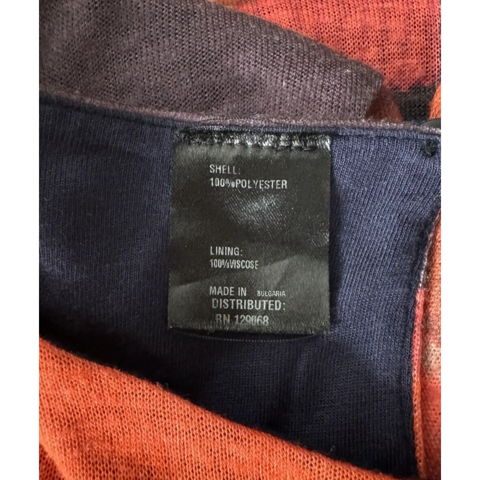 Desigual Dress‎ Womens Medium Blue Pink Watercolor Stripe Fit Flare Colorful - Image 8