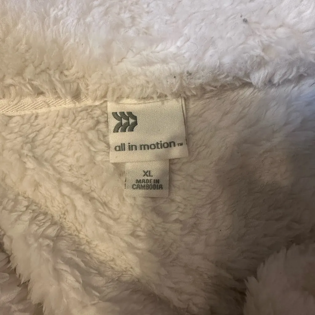 All in Motion Cream Fleece Jacket - Image 8