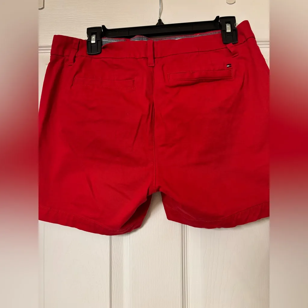 Women’s red Tommy Hilfiger shorts. Size 8. - Image 2