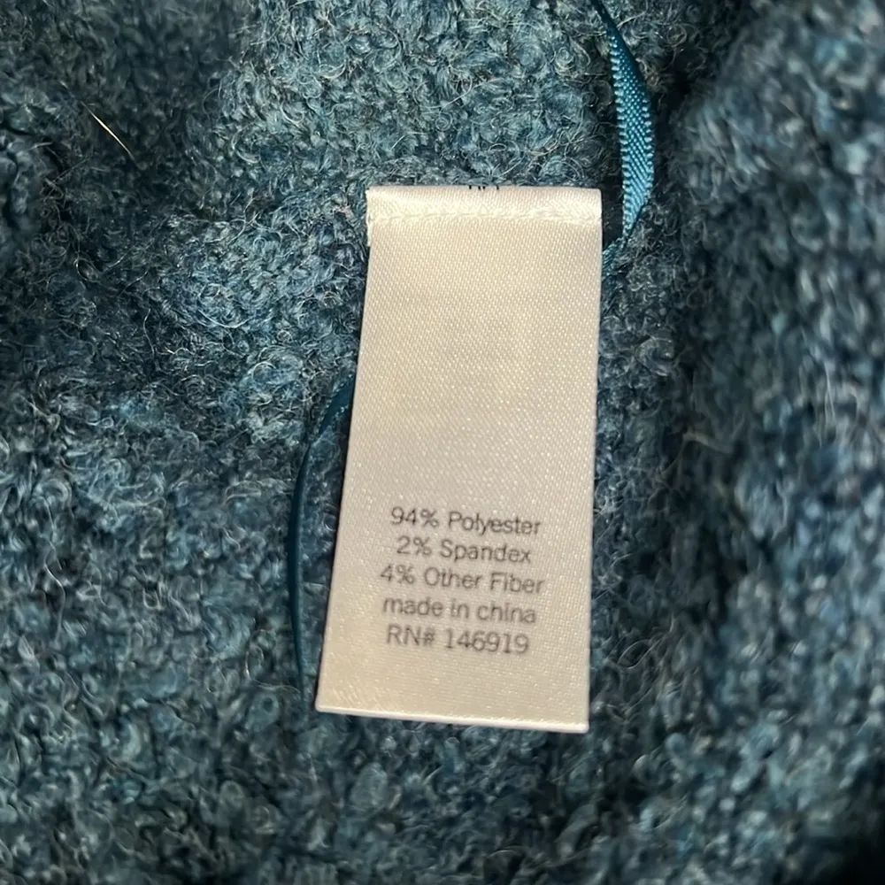 SO Beyond Navy Boucle Cowl Neck Pullover Sweater XS NWT - Image 5