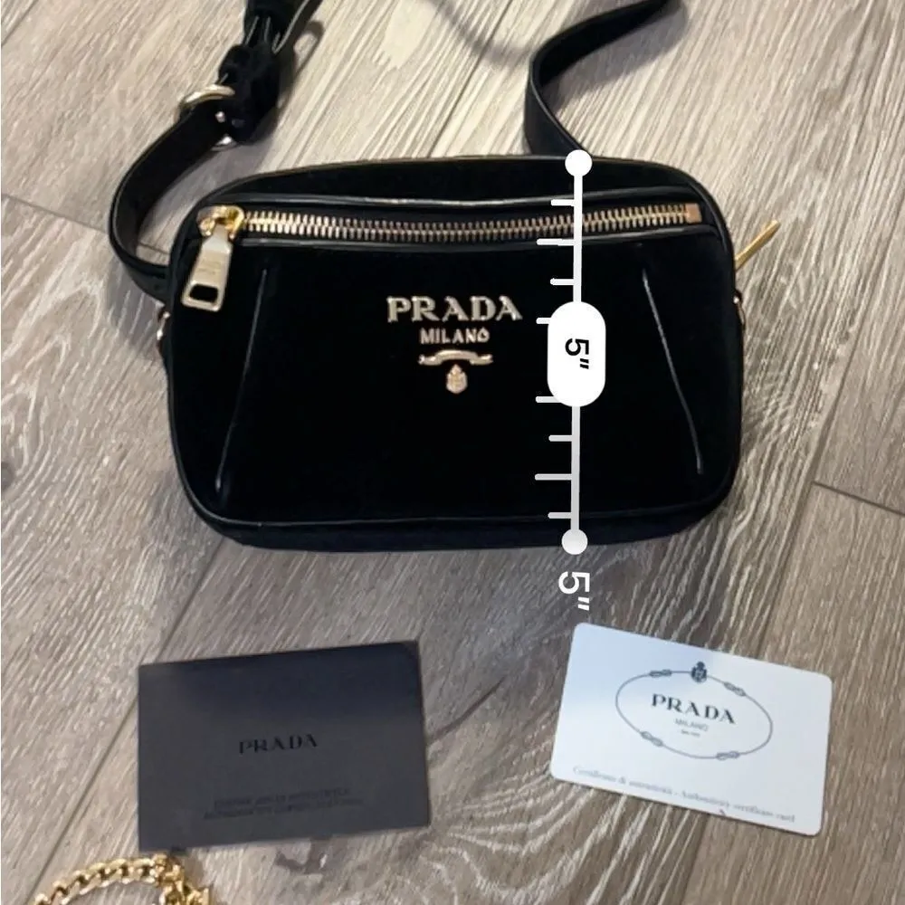 Prada Velluto Mini Belt Bag - Image 7