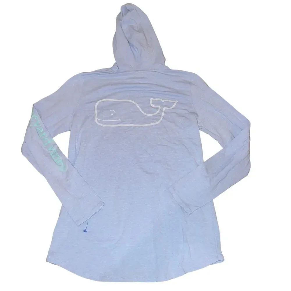 Vineyard Vines Vintage Whale Long-Sleeve Hoodie Pocket Tee Size XS‎ - Image 5