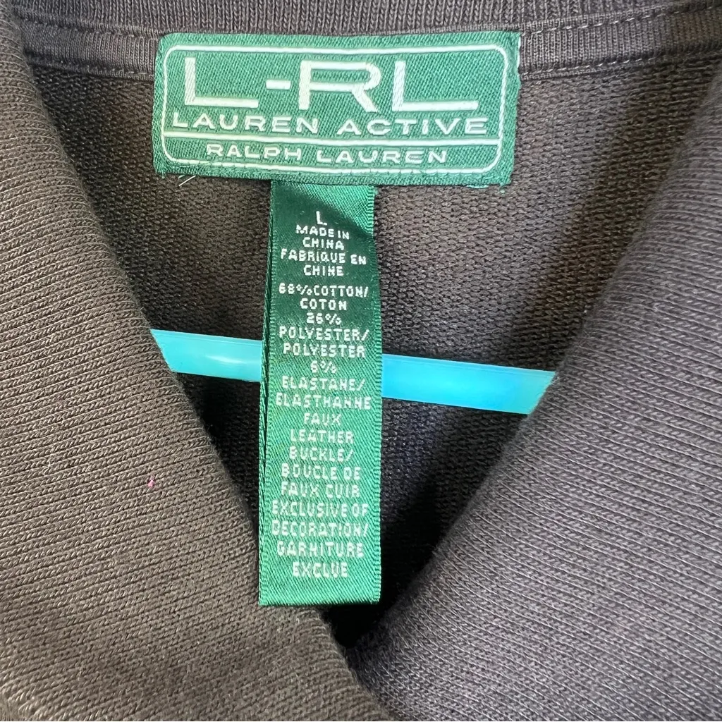 Lauren Active Ralph Lauren Size Large Long Sleeve Jacket w/buckle strap hook - Image 9