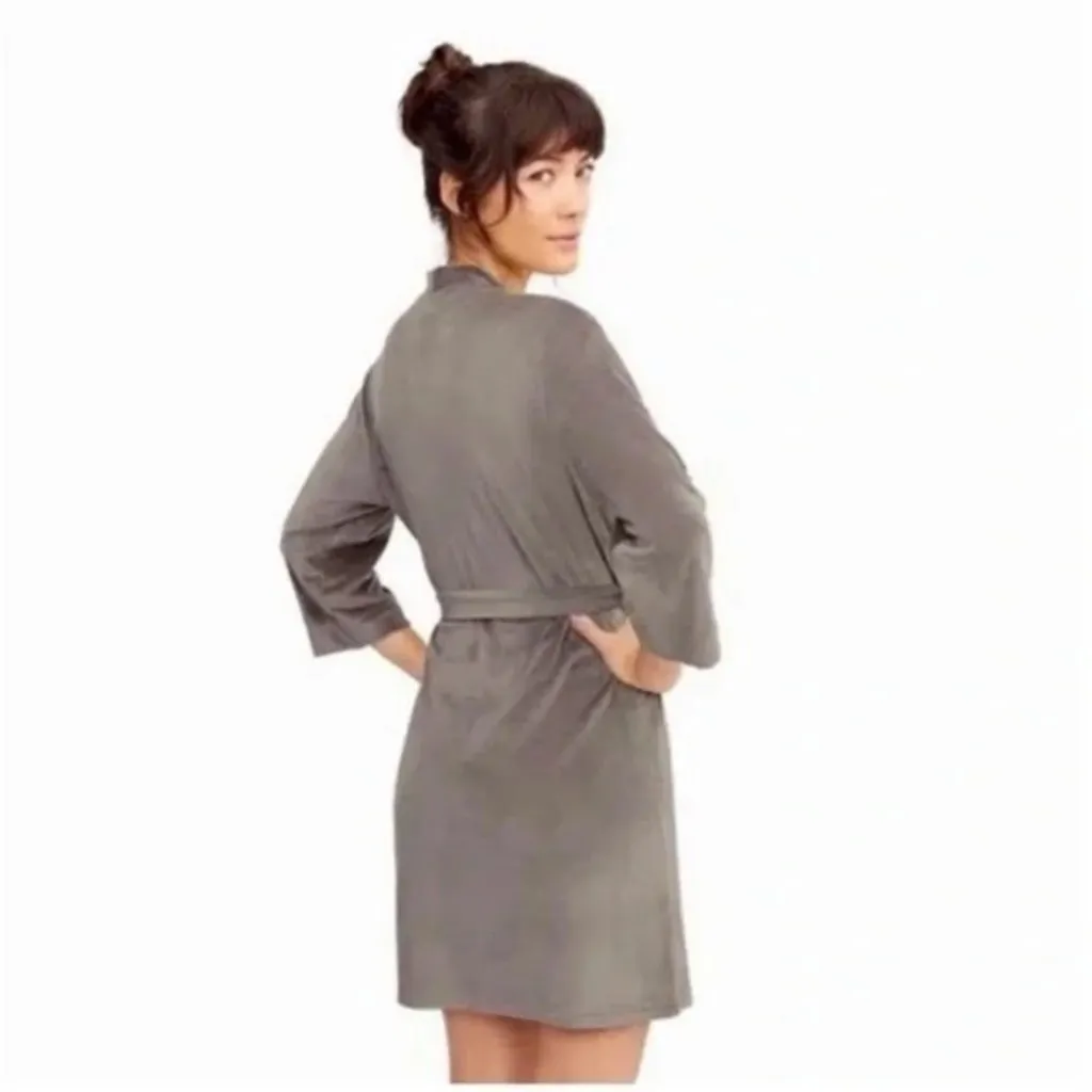 💕SPLENDID💕 Velour Robe ~ Gray 1X/3X - Image 2