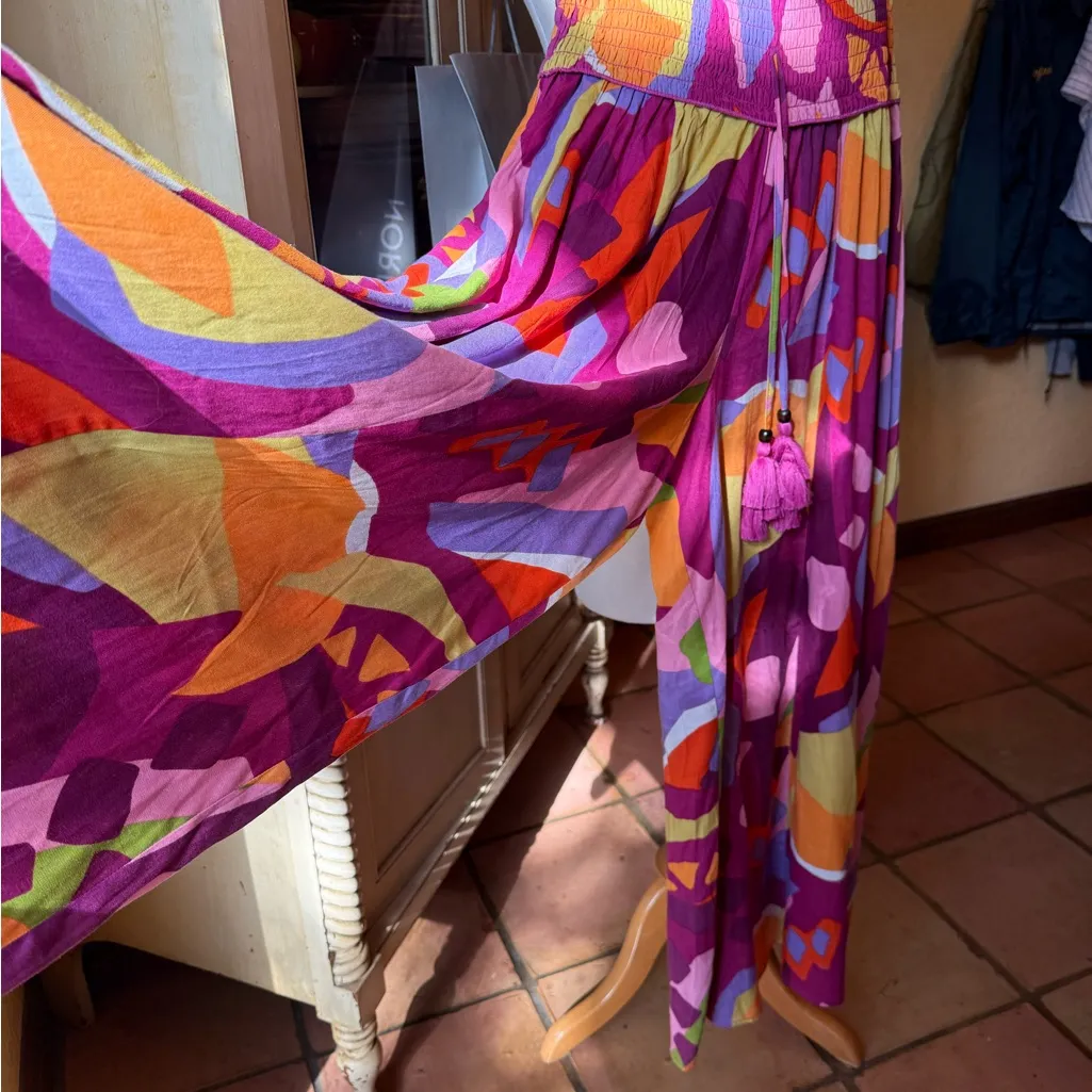 Colorful palazzo pants Pink Size L - Image 3