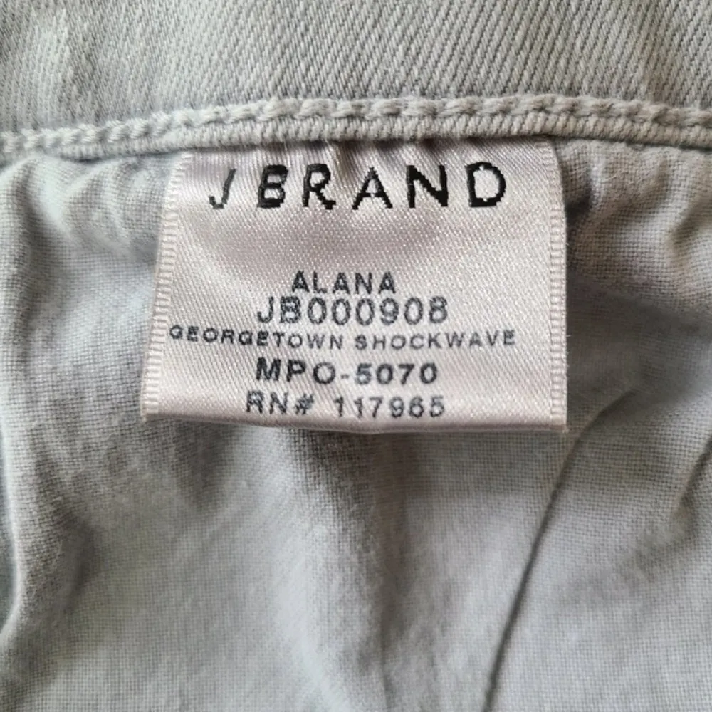 Alana High Waist Crop Skinny Jeans Georgetown Shockwave Tie-Dye Grey 28 - Image 12