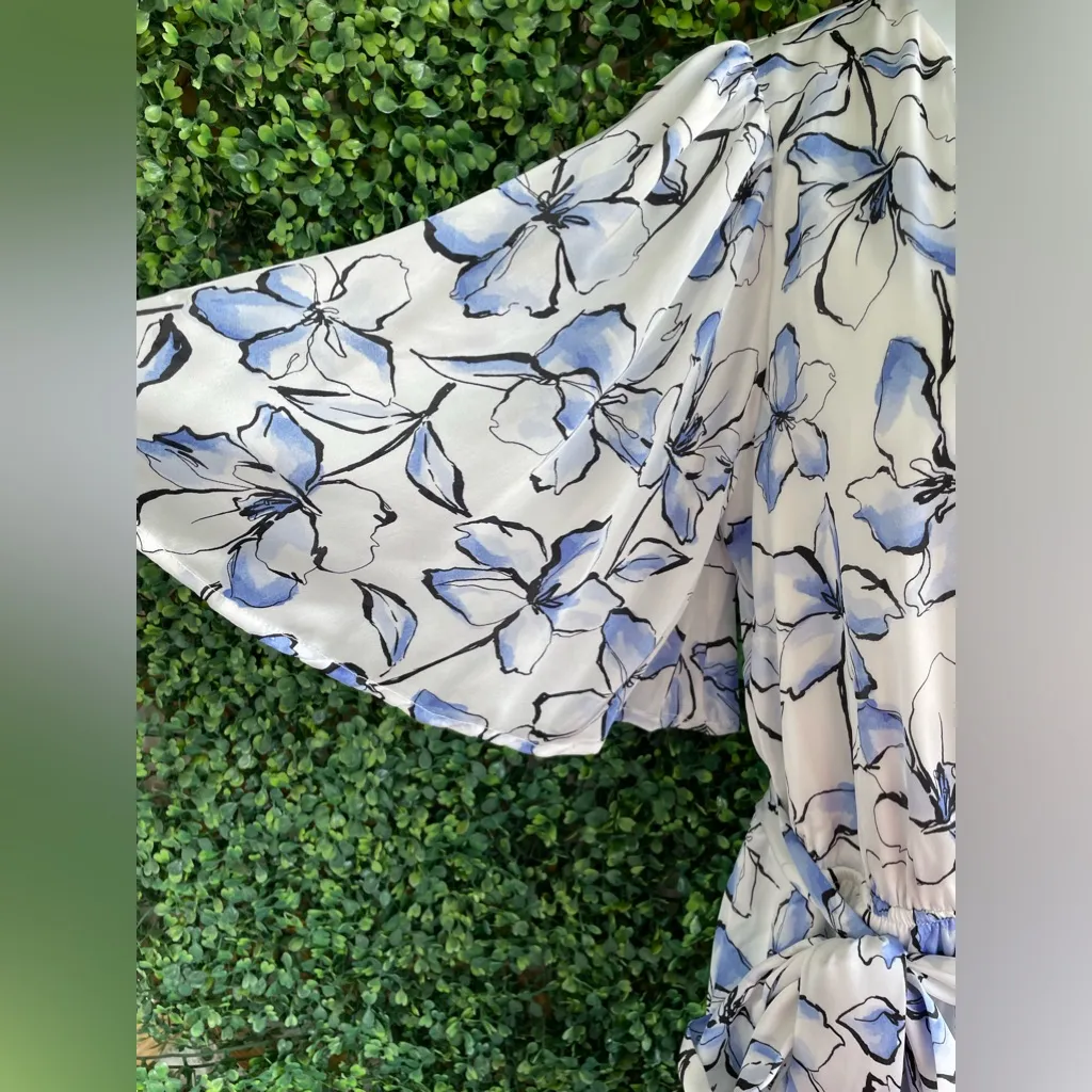 Lulus | True Masterpiece White Floral Print Satin Wide-Leg Jumpsuit - NWT - Image 15