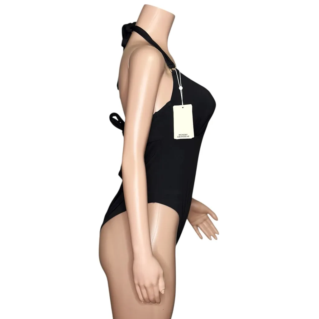 MONDAY SWIMWEAR Honolulu One Piece Swim, Black, V (US12/14) Black Size XL - Image 10