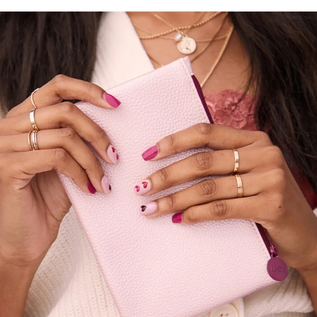 Ipsy  Pink Glam Cosmetic Bag - Image 4