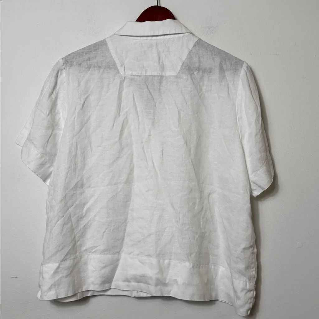 Quince 100% European Linen Short Sleeve Shirt sz L - Image 5