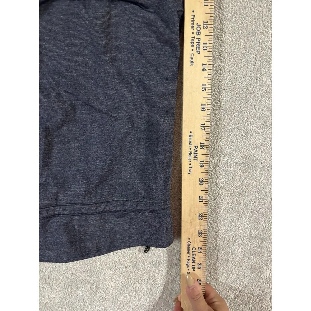 Lululemon Rest Less Tank Womens 6 Heathered Inkwell Racerback Bra Drawstring Euc - Image 6