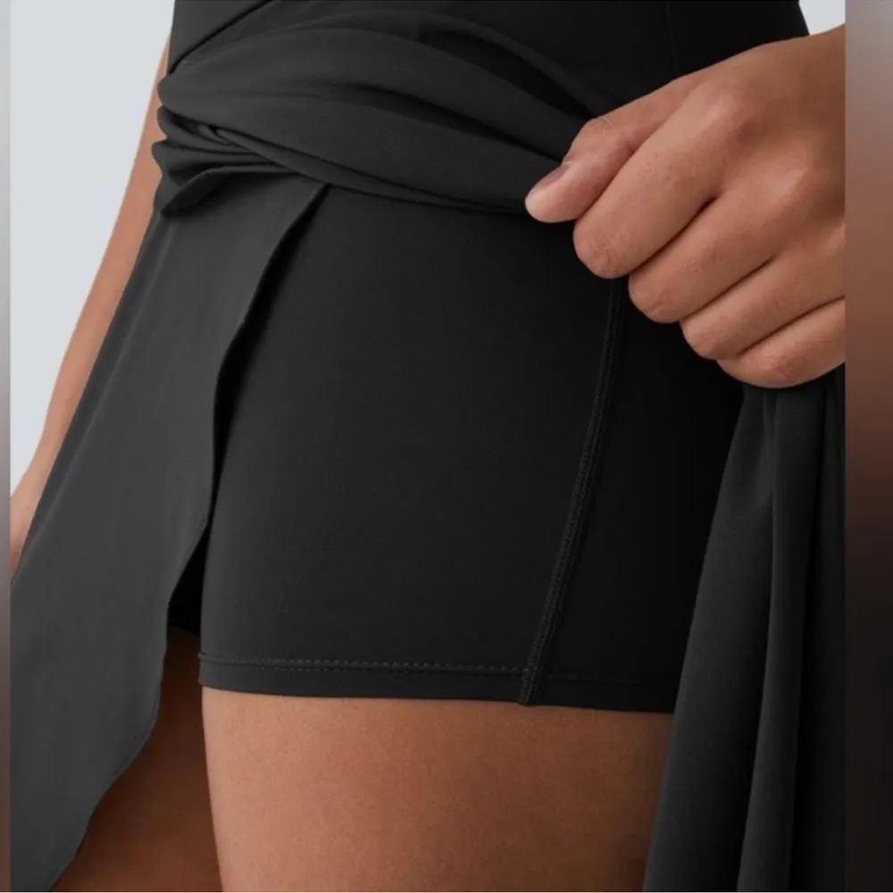 NEW Halara Breezeful High Waisted High Low Ruffle 2-in-1 Flowy Maxi Skirt Large - Image 8