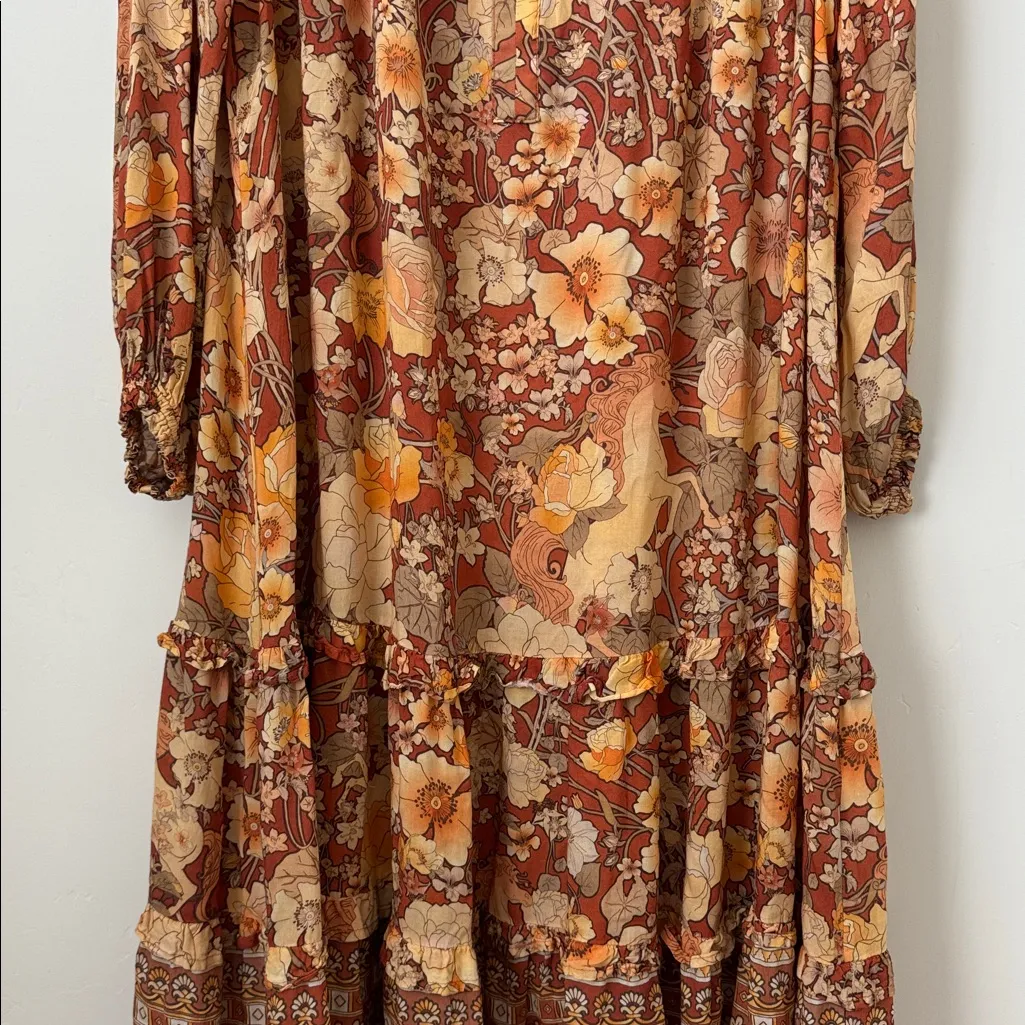 Spell & The Gypsy Amethyst Boho Midi Dress Size:S - Image 4