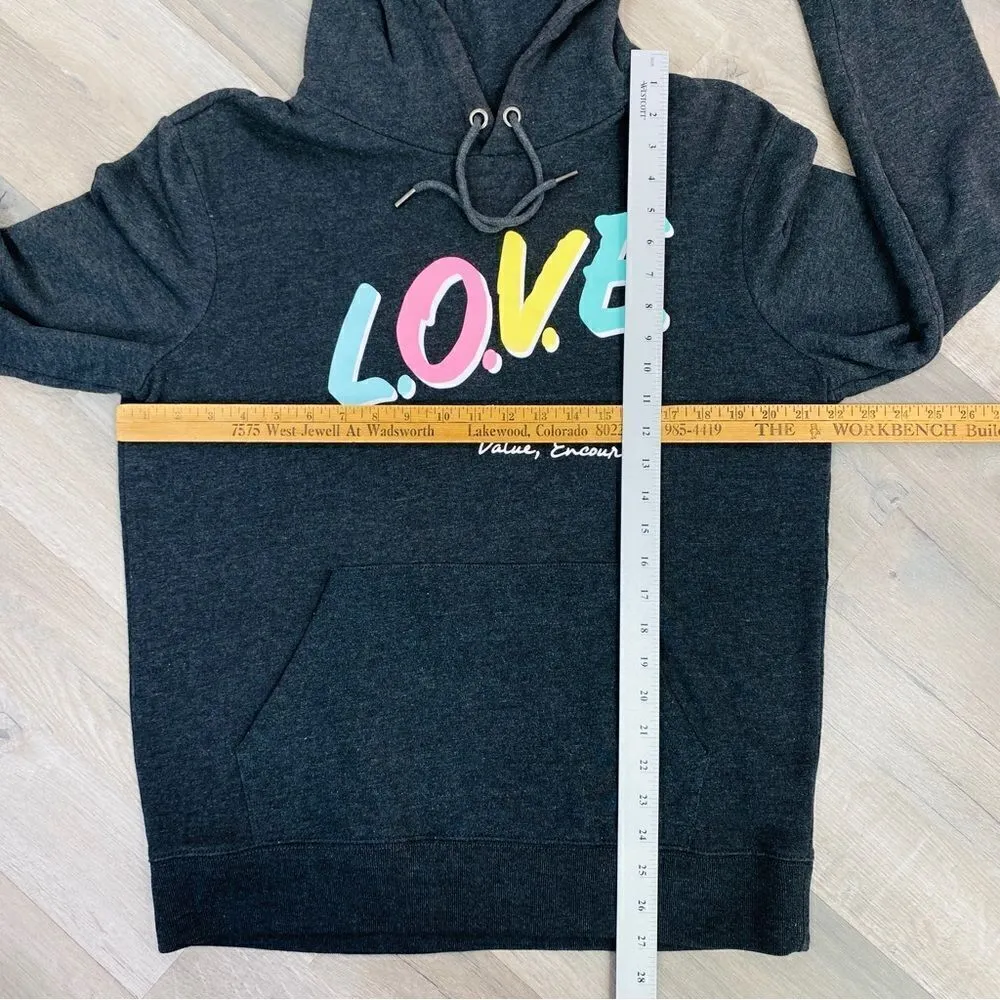 Aeropostale Aero One Love Pullover Hoodie Gray Multi Medium Unisex - Image 12