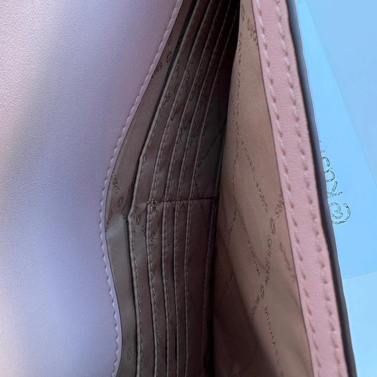 Michael Kors Powder Blush Maisie Tote 3 In 1 Large Leather Purse - Image 8