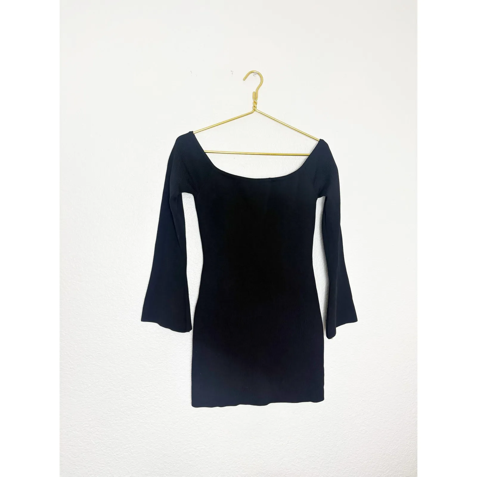 Princess Polly Parisa Long Sleeve Mini Dress Black Size 8 Stretch Whimsygoth Emo - Image 4