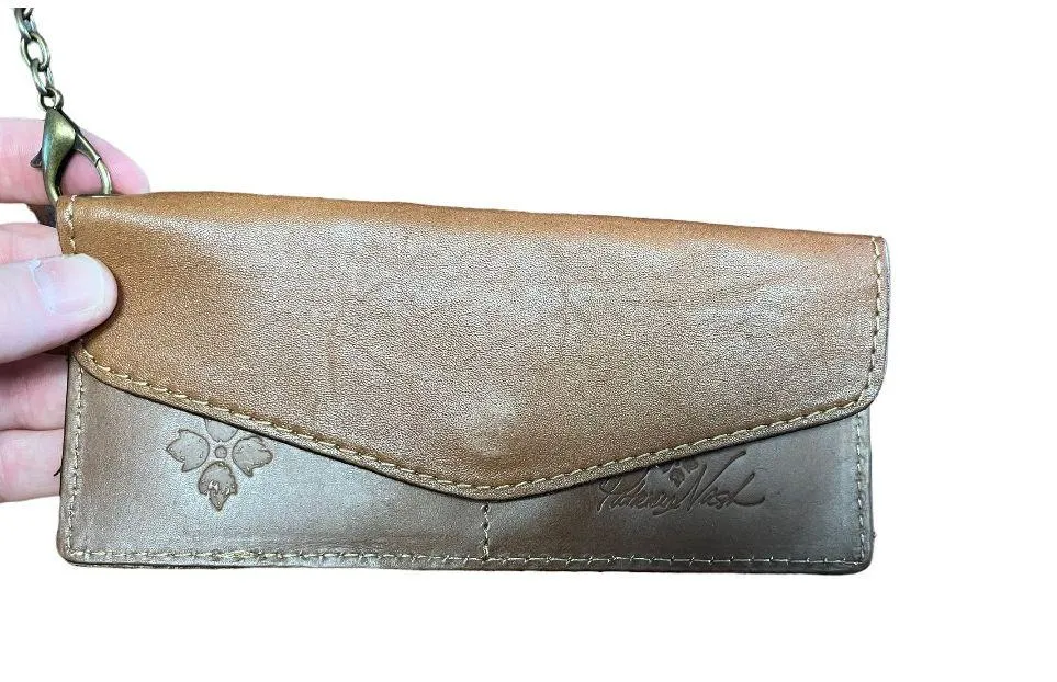 Patricia Nash leather Montioni Convertible Backpack Signature Map brown - Image 8