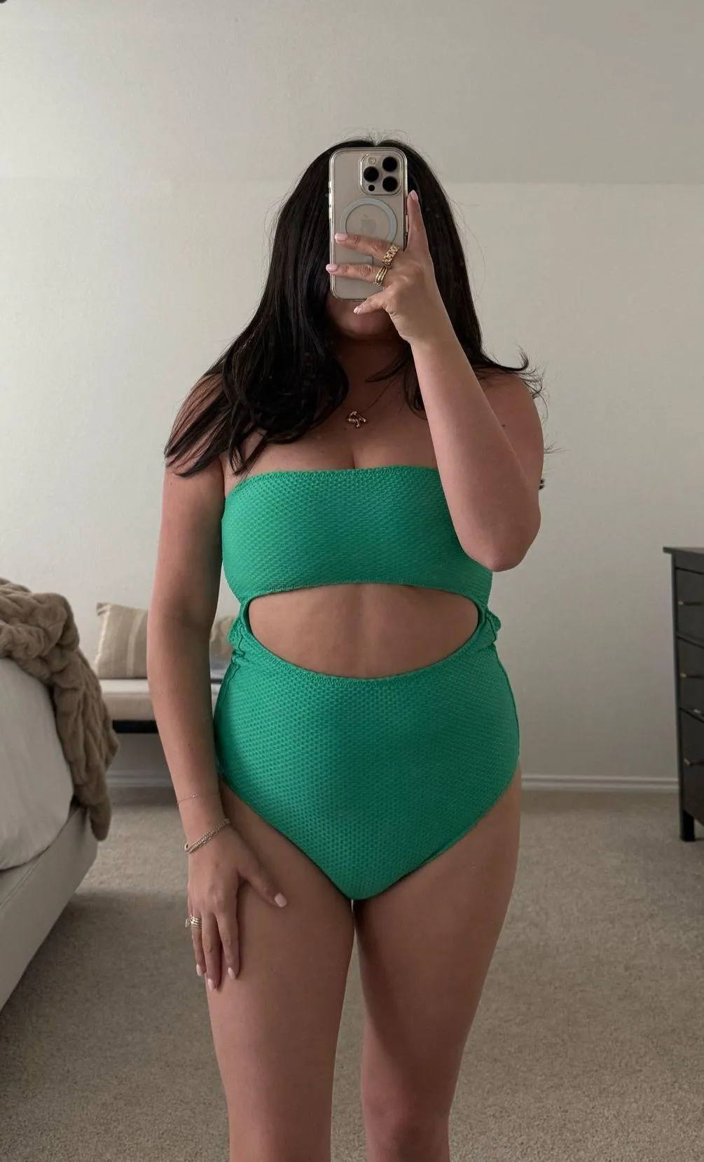 Green One-Piece Aerie Swimsuit - Image 4