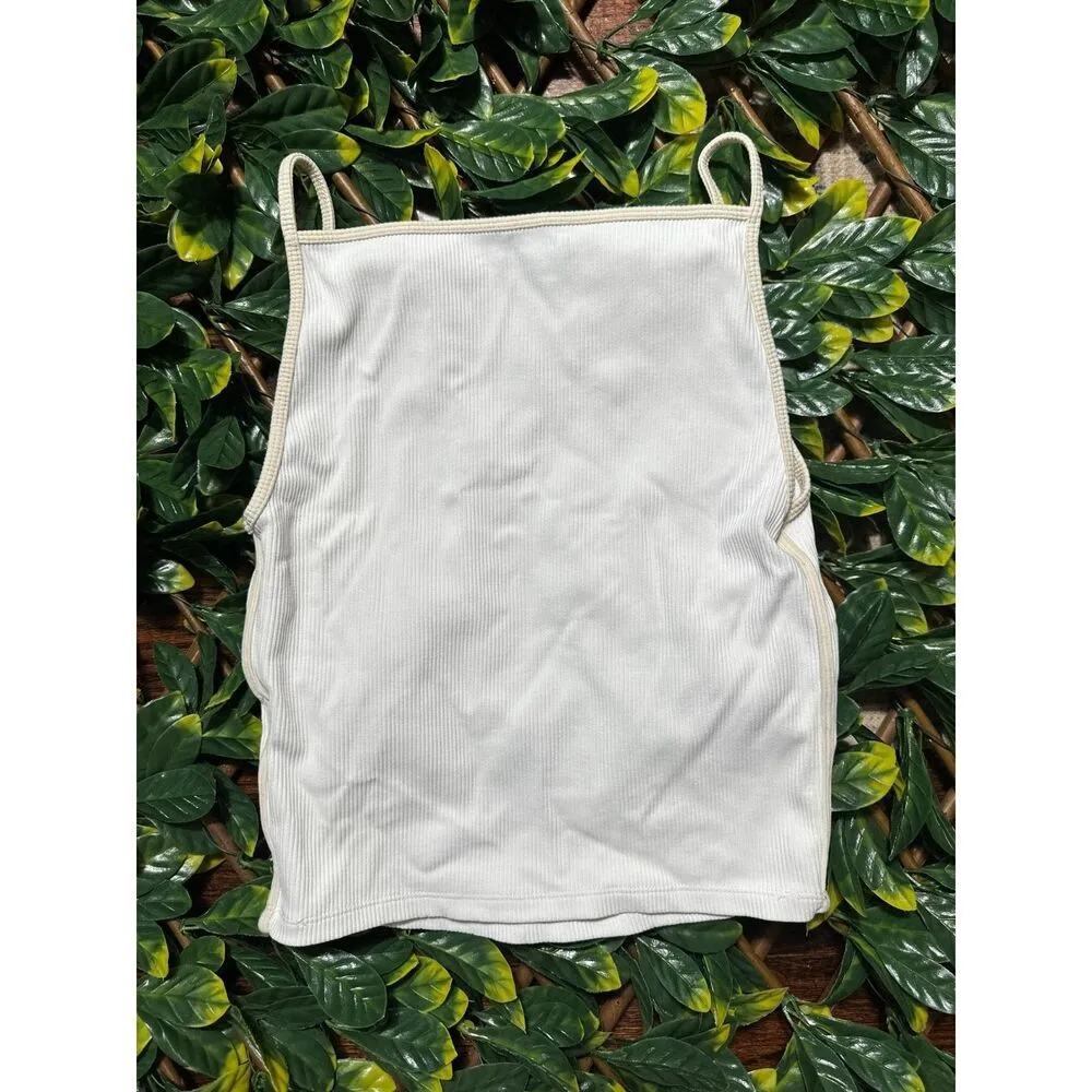 Abercrombie and Fitch Soft A&F Collection White Cami Size Medium - Image 2
