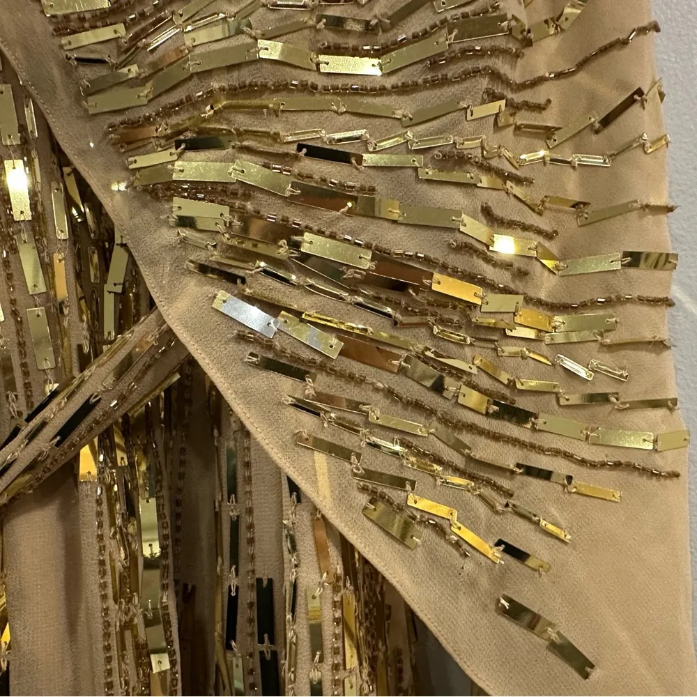 Mac Duggal 10036 Cape Sleeve Embellished Dress XS - Image 10