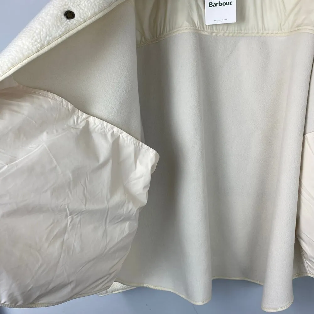 Barbour Cream Aspen Fleece Jacket 2X Plus Size Button NEW - Image 8