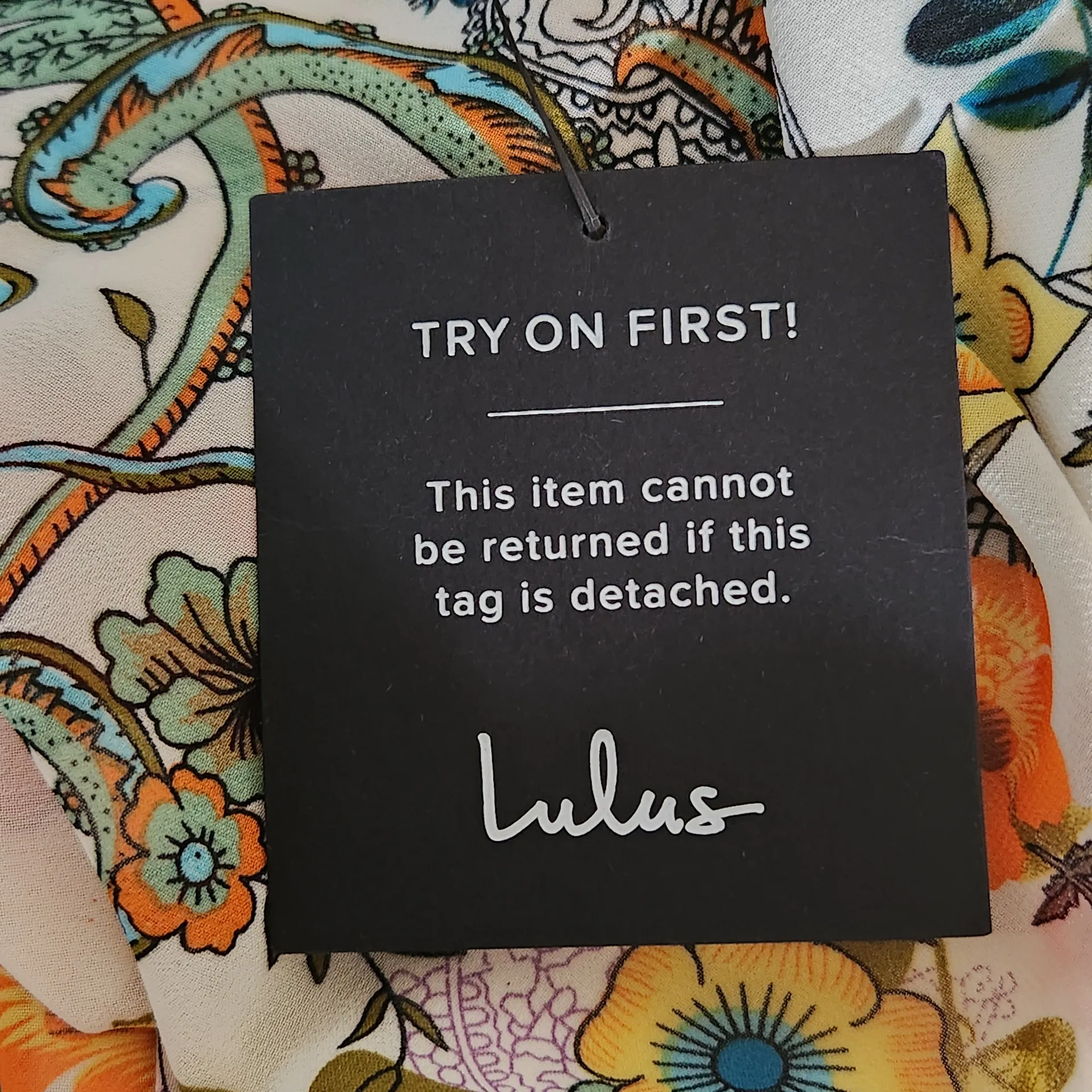 Lulus Cream Floral Print Maxi Dress NWT Size Small Wedding Guest Dress - Image 10