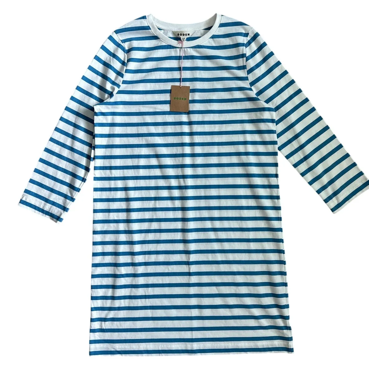 Boden Quarter Sleeve Striped Mini T - Image 8
