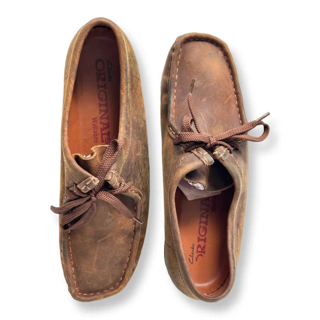 Clark’s NWOT Brown Leather OG Wallabe Booties Sz 9 - Image 5