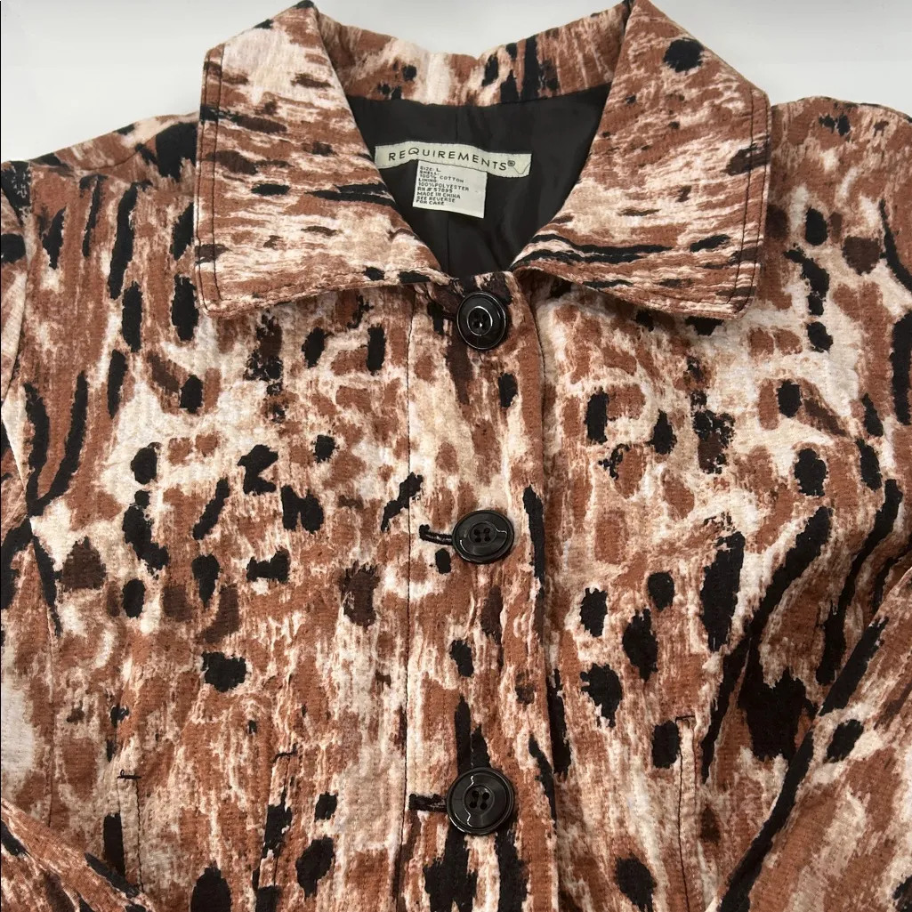 Requirements Brown and Black Patterned Blazer - Image 10