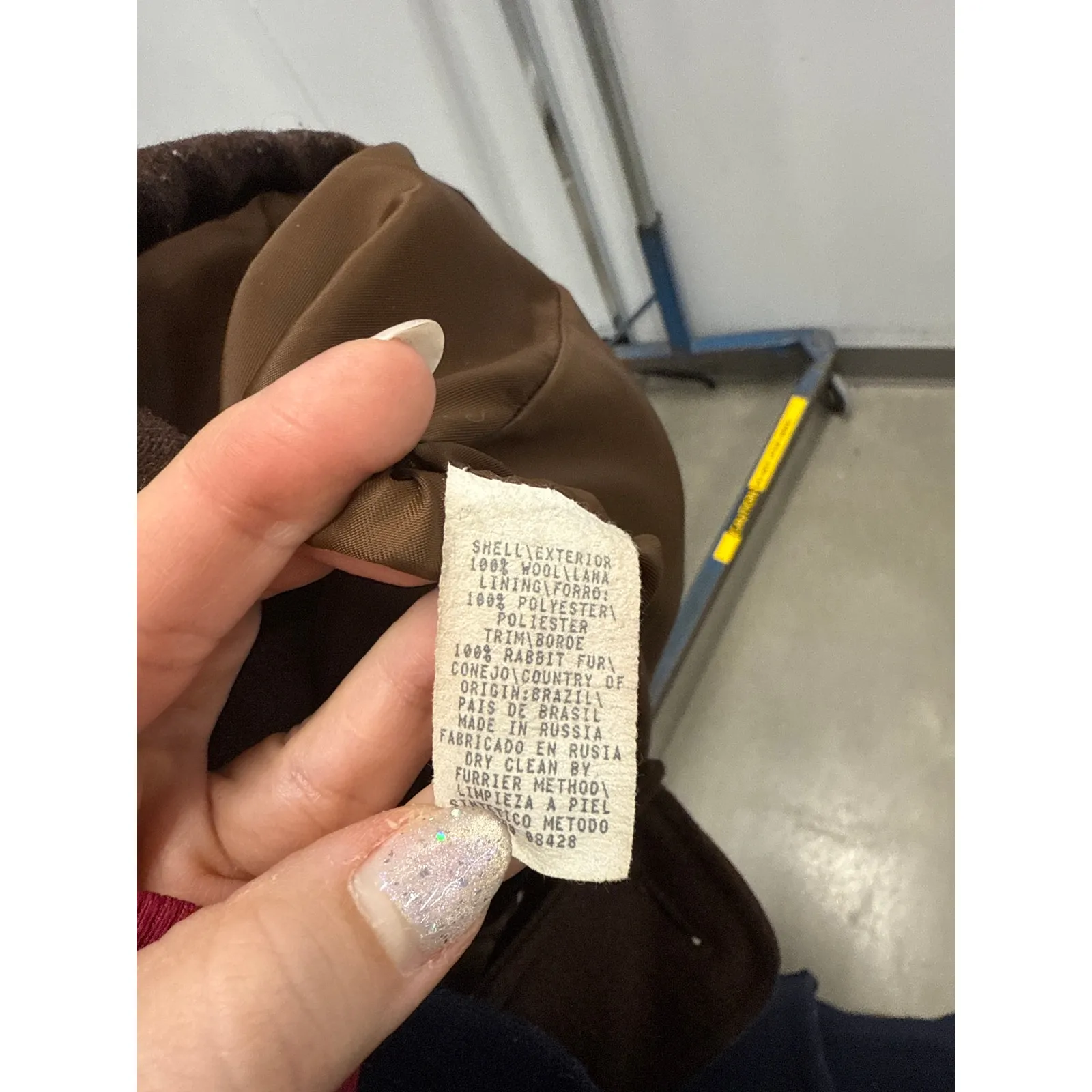 Vintage Chocolate Brown Wool Fur Trim Hooded Coat 12 Quiet Luxury Winter - Image 8