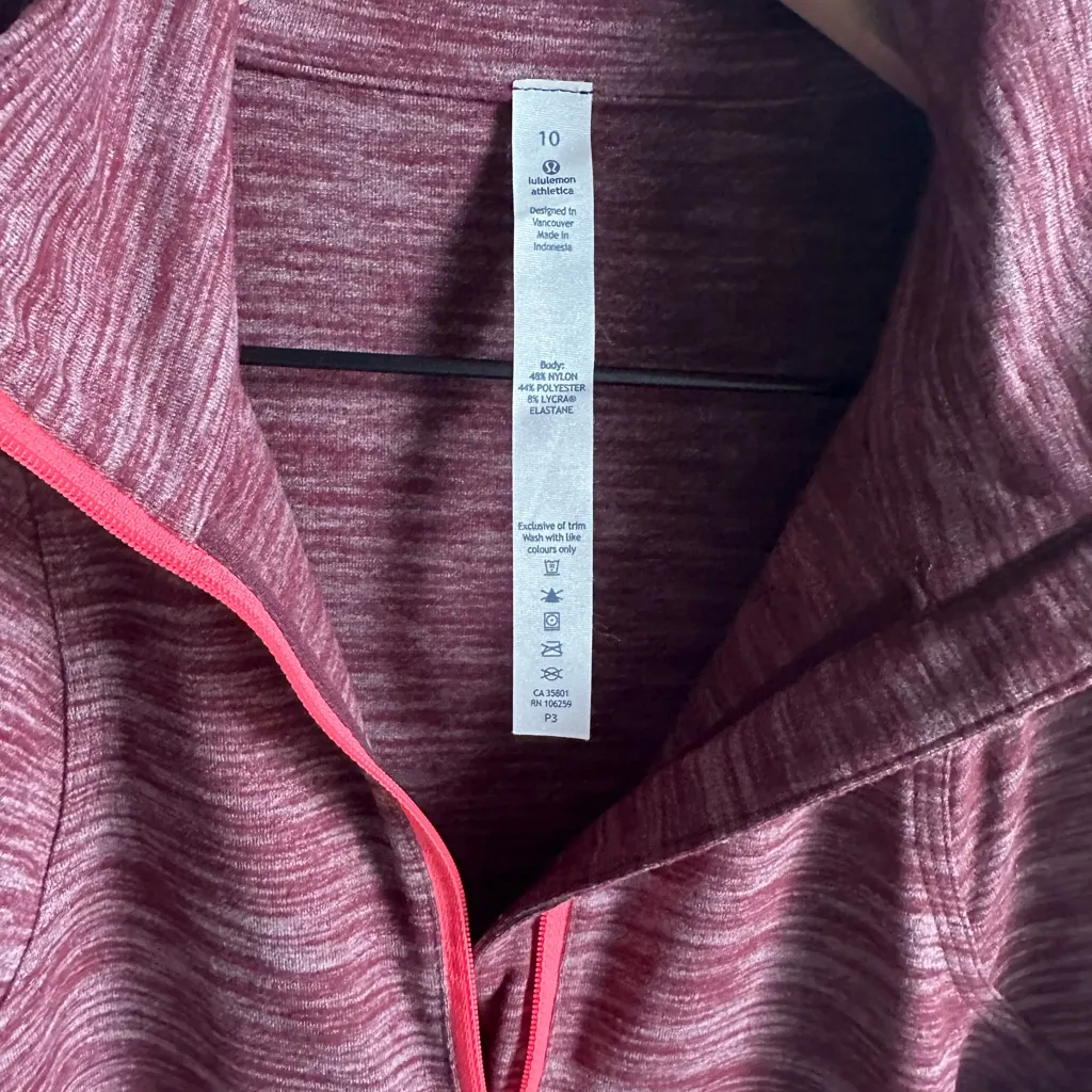 ❤️🆕Lululemon Maroon Grape Red Canto Catch Me 1/2 Zip Pullover Sweatshirt ✨NWT✨ - Image 8