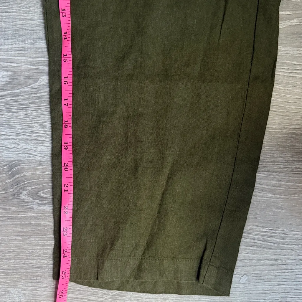 NEW Quince 100% European Linen Tapered Ankle Pants Large - Image 7