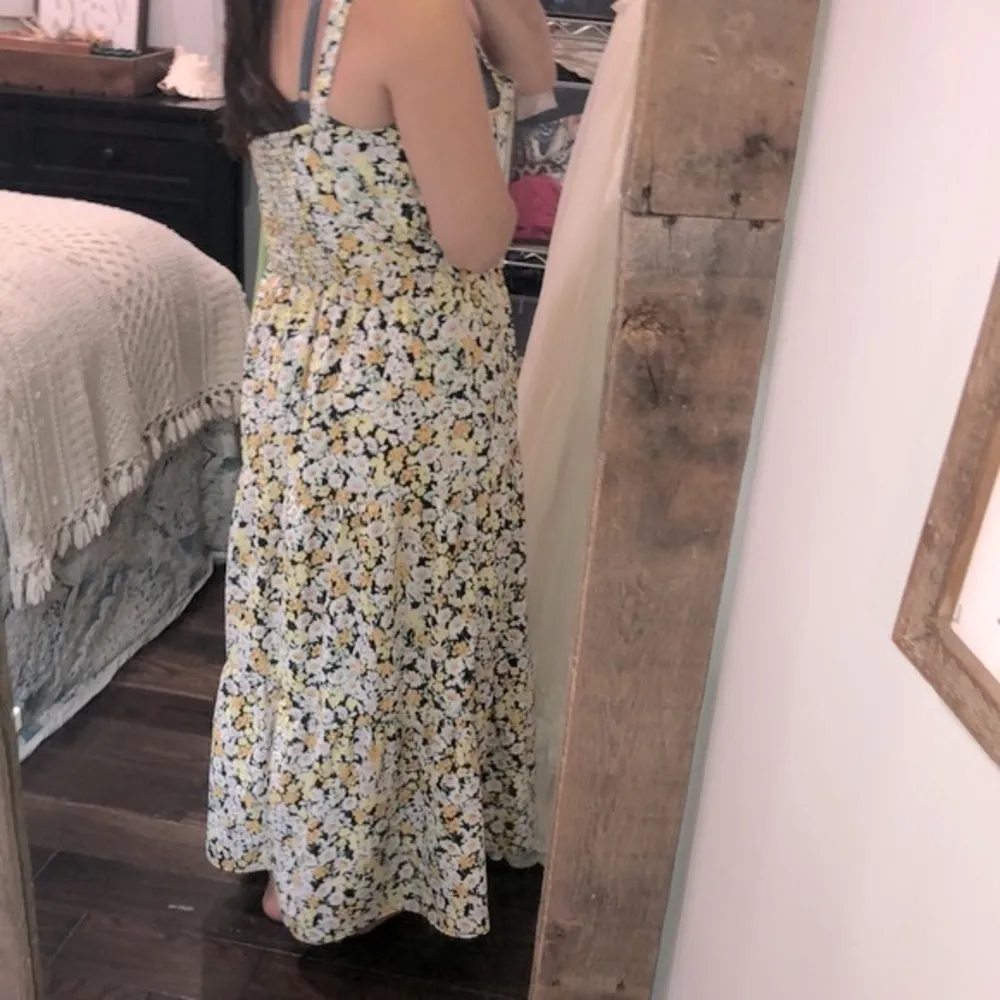 SOCIAL STANDARD BY SANCTUARY size XXlarge yellow floral ditsy maxi dress - Image 4
