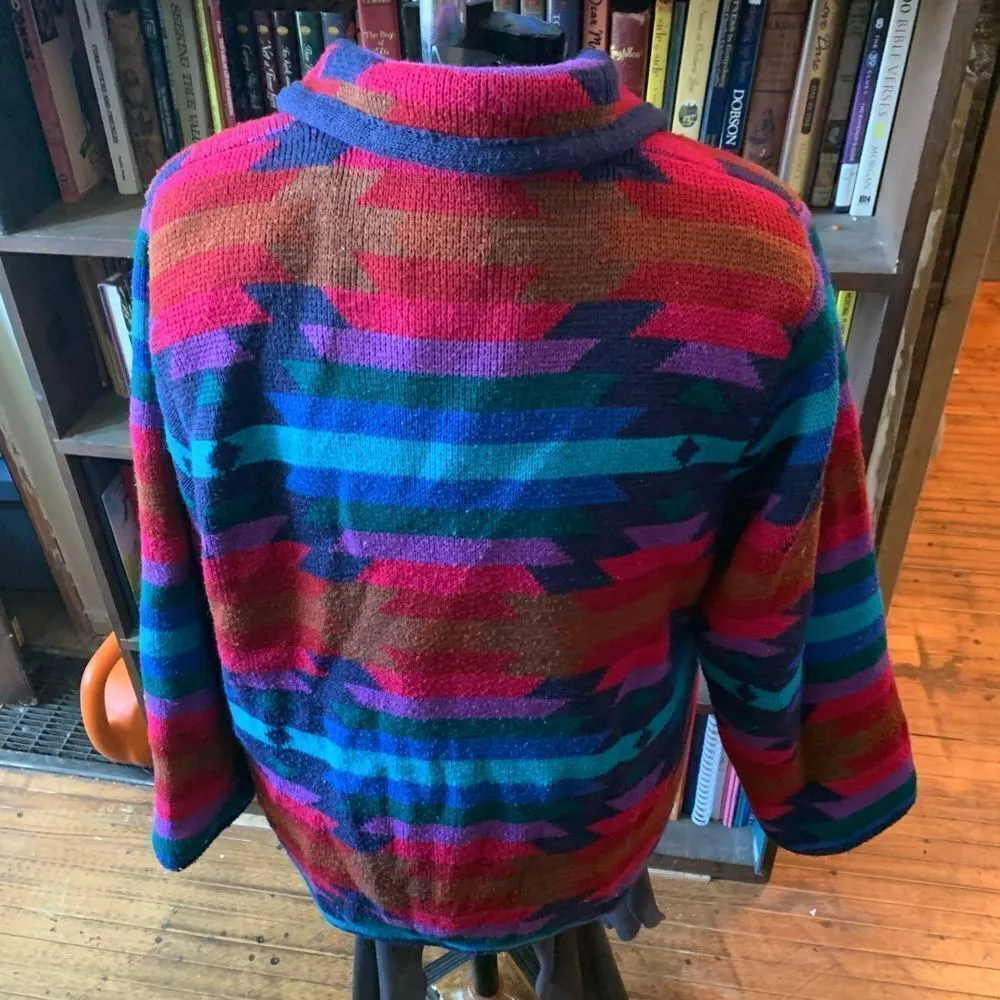 Worthington Petite vibrant vintage southwest Yellowstone double button thick LP - Image 2