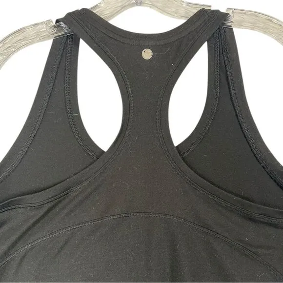 YOGALICIOUS Racerback Tank Tops Black Grey Athletic Workout‎ Fitness sz M 2 Pack - Image 8